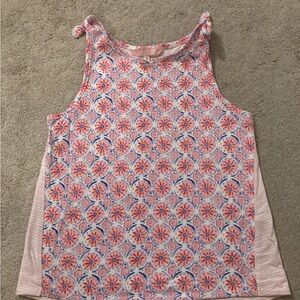 Joules Floral Sleeveless Top - Pink and Blue